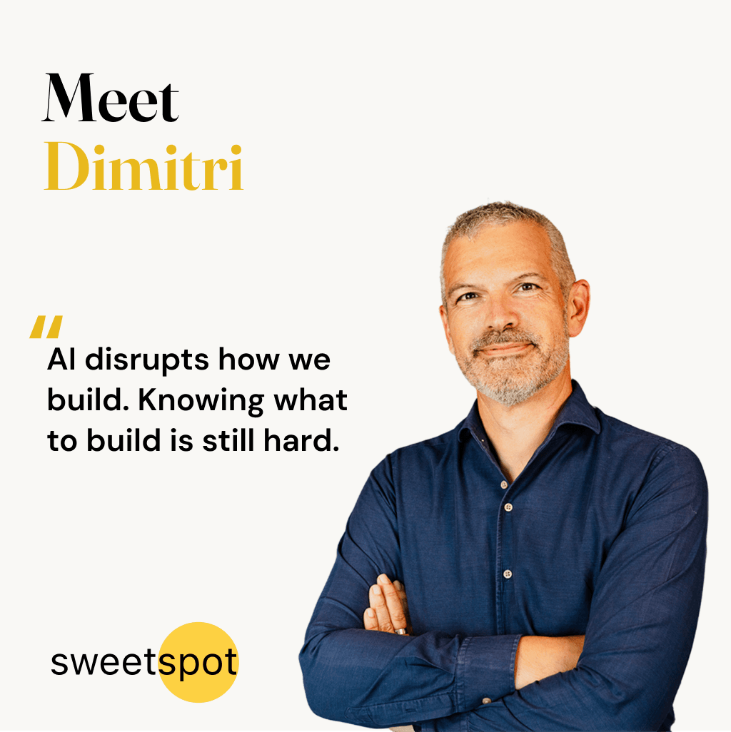 Dimitri Degraeve — founding partner at Sweetspot